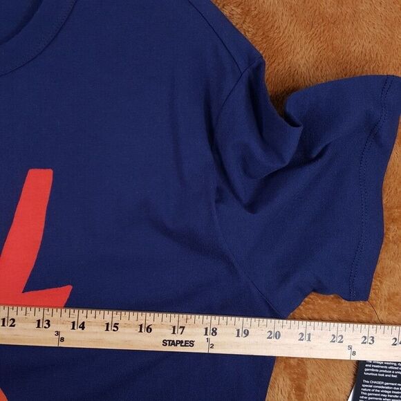 CHASER Mens Shirt Medium Blue Pullover Crew Graphic COOL Tee - Picture 5 of 7